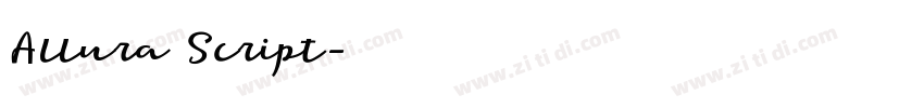 Allura Script字体转换